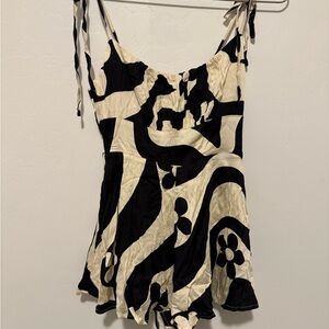 Urban Outfitters black and white romper